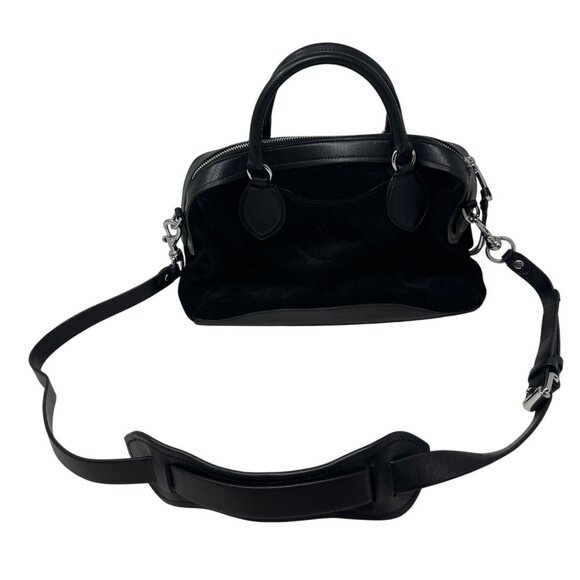 Rebecca Minkoff Pippa Duffle Satchel Suede Leather W/ Detachable Shoulder Strap - Picture 2 of 16